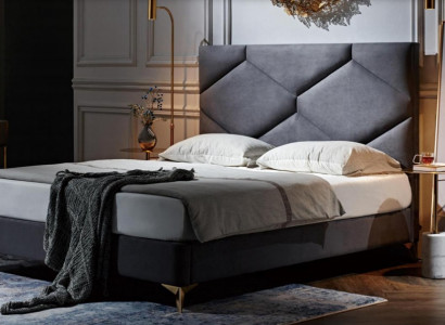 Bed 180x200cm Textiel Slaapkamermeubelen Luxe Moderne Bedden Hotelmeubilair Nieuw